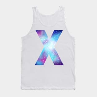 Letter X galaxy Tank Top